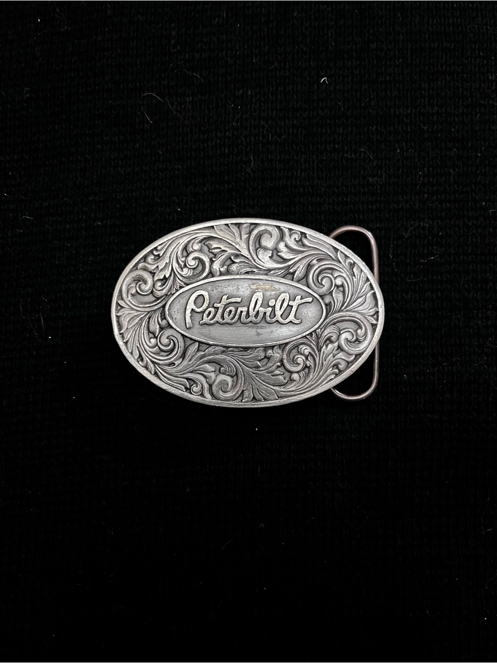 Vtg 1992 Peterbilt Tonkin Bergamot Semi Truck Belt Buckle U-420 Pewter